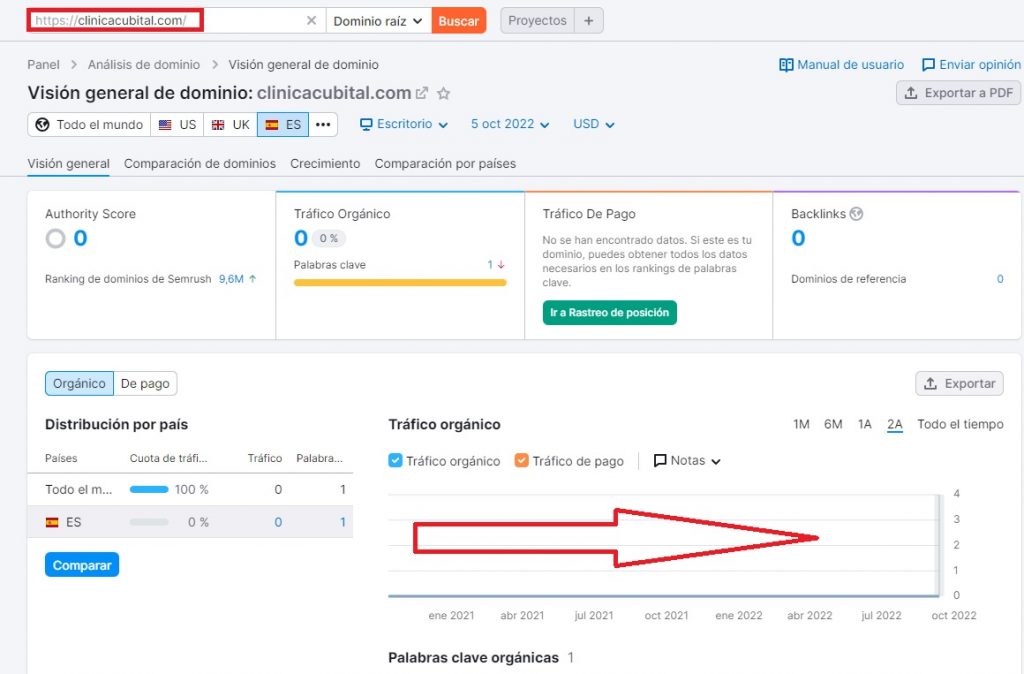Auditoría web Clínica Cubital 2