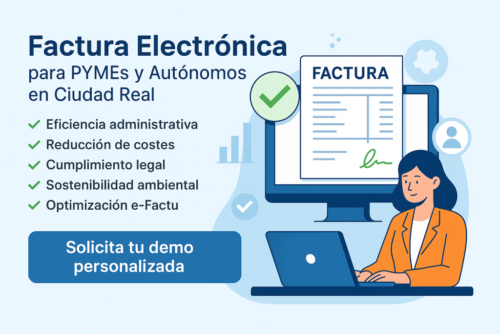 Factura Electrónica en Ciudad Real: Facilita tu gestión, cumple con Hacienda y optimiza tu tiempo 0