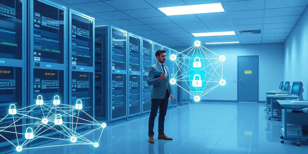 Equipo revisando servidores durante una auditoría de sistemas informáticos en empresa