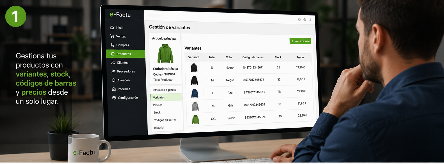 Módulo Variantes de Artículos: Gestión Eficiente en e-Factu 1